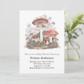 Enchanted Adventure wacht op meisje Baby shower Kaart (Staand voorkant)