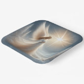 Enchanted Angel Christmas Party Plates  Papieren Bordje (Gebogen)