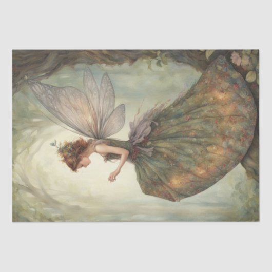 Enchanted Autumn Fairy 2 Decoupage Papier (Voorkant)