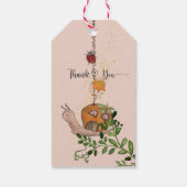 Enchanted Autumn Fairy Baby shower Bedankt Cadeaulabel (Achterkant)