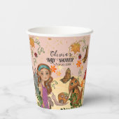 Enchanted Autumn Fairy Baby shower Custom Papieren Bekers (Achterkant)
