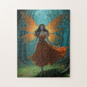 Enchanted Autumn Fairy Thanksgiving Fantasy Art Legpuzzel (Verticaal)