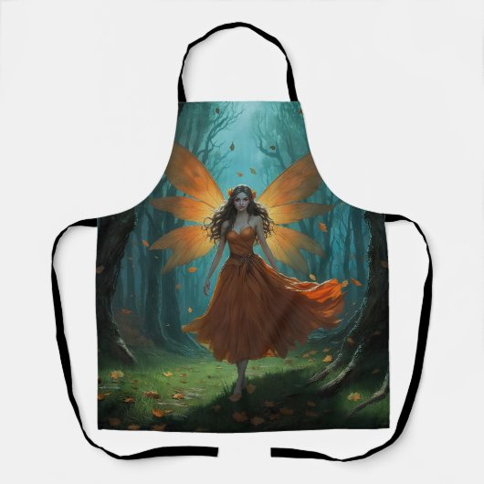 Enchanted Autumn Fairy Thanksgiving Fantasy Art Schort (Voorkant)