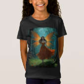 Enchanted Autumn Fairy Thanksgiving Fantasy Art T-shirt (Voorkant)