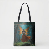 Enchanted Autumn Fairy Thanksgiving Fantasy Art Tote Bag (Voorkant)