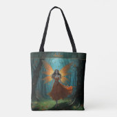 Enchanted Autumn Fairy Thanksgiving Fantasy Art Tote Bag (Achterkant)