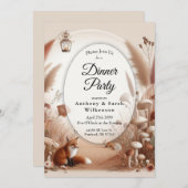 Enchanted Autumn Forest Foxes Dinner Party Kaart (Voorkant / Achterkant)