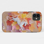 Enchanted Autumn Unicorn Pastel Hues Bloemen Tekst Case-Mate iPhone Case (Achterkant (horizontaal))