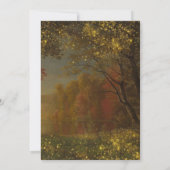 Enchanted Autumn Wedding Invitation | Melklichten Kaart (Achterkant)