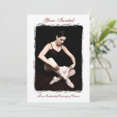 Enchanted Ballerina Dance Overweging Uitnodiging (Staand voorkant)