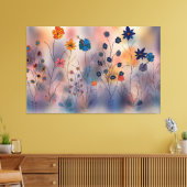 Enchanted Blooming Meadow Canvas Afdruk (Insitu (Woonkamer))