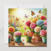 Enchanted Blooms Floral Flat Kaart (Voorkant)