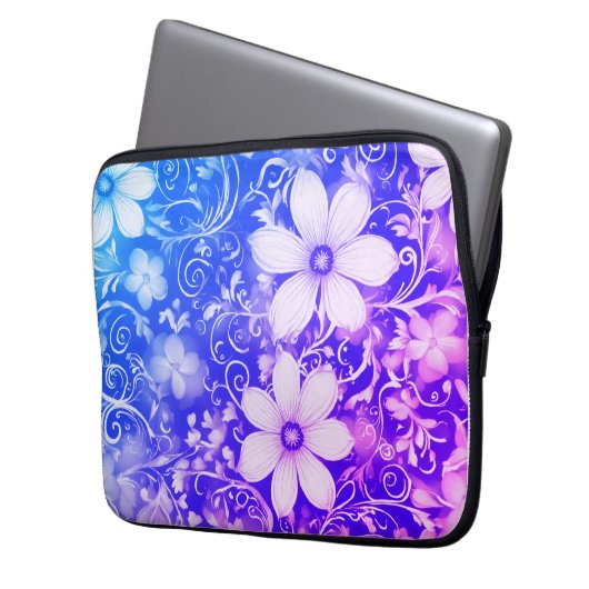 Enchanted Blossom Electronics Bag Laptop Sleeve (Voorkant Links)