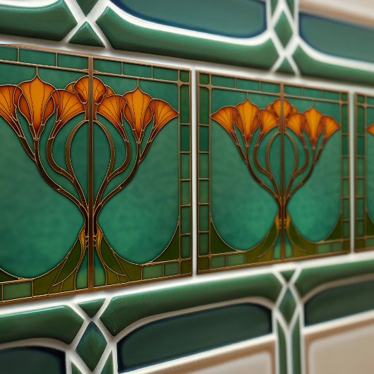 Enchanted Blossom Glas in lood Tegeltje