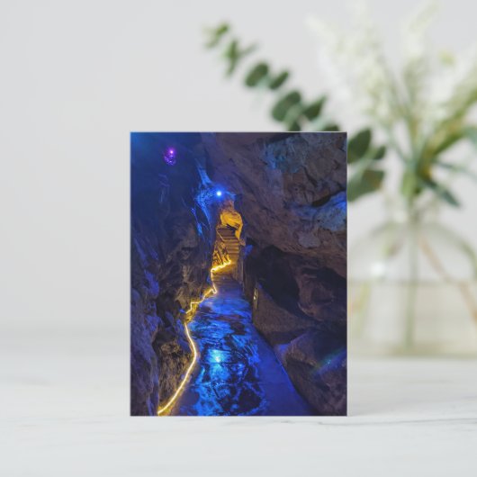 Enchanted Blue Cave Path, Rock City Briefkaart (Staand voorkant)