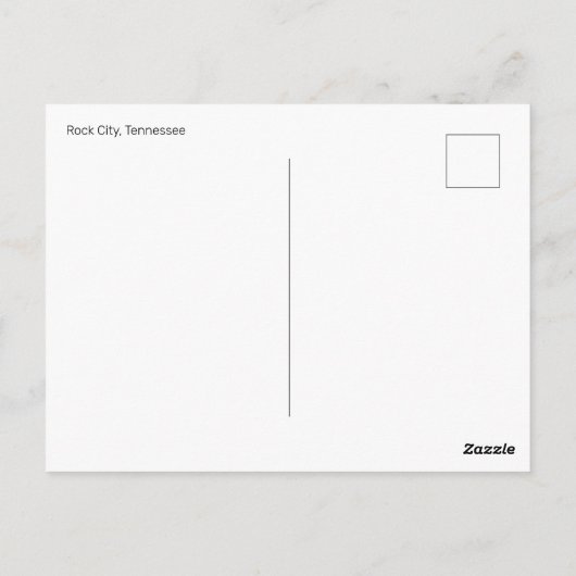 Enchanted Blue Cave Path, Rock City Briefkaart (Achterkant)