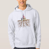 Enchanted Book Page Castle Pullover Hoodie  (Voorkant)