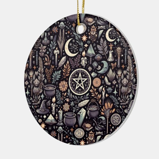 Enchanted Botanica: Magische kruiden & hekserij Keramisch Ornament (Links)