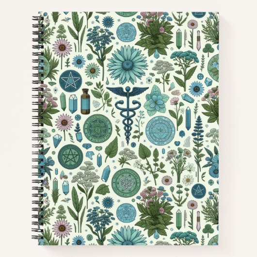 Enchanted Botanica: Magische kruiden & hekserij Notitieboek (Voorkant)