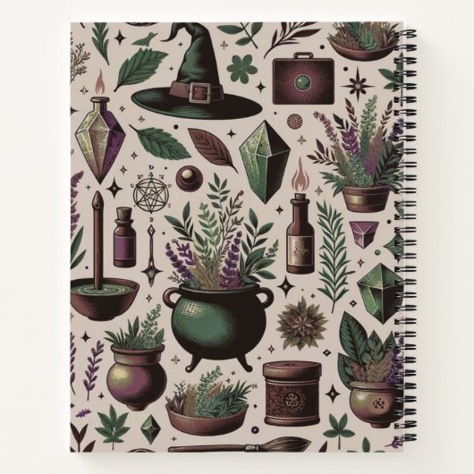 Enchanted Botanica: Magische kruiden & hekserij Notitieboek (Achterkant)
