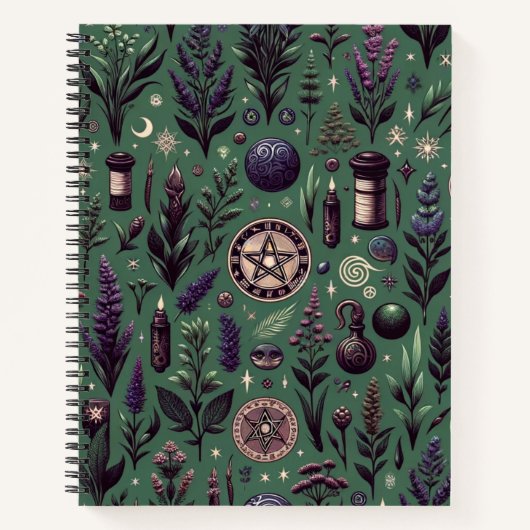 Enchanted Botanica: Magische kruiden & hekserij Notitieboek (Voorkant)