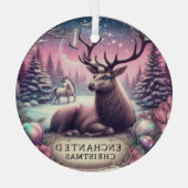 Enchanted Buck Ornament Christmas personaliseren (Achterkant)