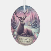 Enchanted Buck Ornament Christmas personaliseren (Voorkant links)