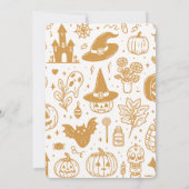 Enchanted Bunny Spooktacular Halloween Party Uitno Kaart (Achterkant)