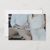 Enchanted Butterflies Bloemen Boeken voor Baby Bedankkaart (Achterkant)