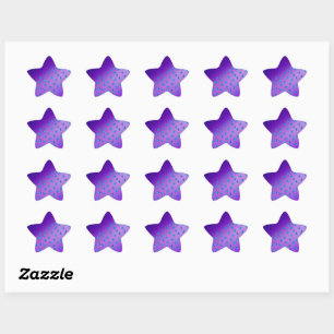 Enchanted Butterflies Dark Paars Ster Sticker