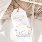 Enchanted Butterflies Floral Border Baby shower Cadeaulabel