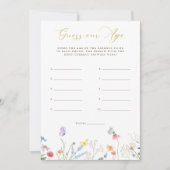 Enchanted Butterflies Floral Guess Our Age Kaart (Voorkant)