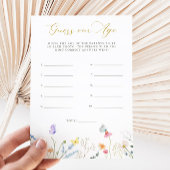 Enchanted Butterflies Floral Guess Our Age Kaart