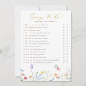 Enchanted Butterflies Floral Guess Wie Kaart (Voorkant)