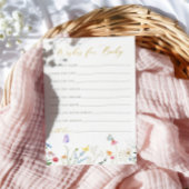 Enchanted Butterflies Floral Wensen voor Baby Advieskaart