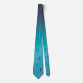 Enchanted Butterflies Green Stropdas (Voorkant)