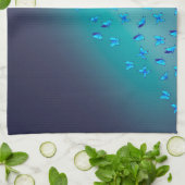 Enchanted Butterflies Green Tea Towel Theedoek (Gevouwen)