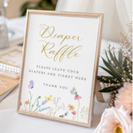 Enchanted Butterflies Luier Raffle Poster