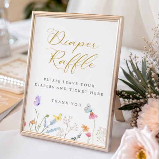 Enchanted Butterflies Luier Raffle Poster