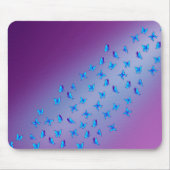 Enchanted Butterflies paars Mouse Mat Muismat (Voorkant)