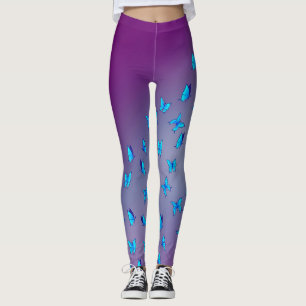 Enchanted Butterflies Paarse Leggings