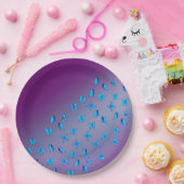 Enchanted Butterflies paarse papieren Bord (Feest)