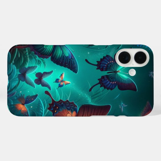 Enchanted Butterfly Forest Glow Phone Case (Achterkant (horizontaal))
