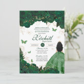 Enchanted Butterfly Garden Emerald Green Quince Kaart (Staand voorkant)