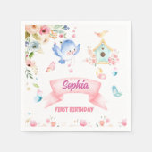 Enchanted Butterfly Garden Paper Napkin Servet (Voorkant)