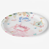 enchanted butterfly garden paper plate papieren bordje (Gekanteld)