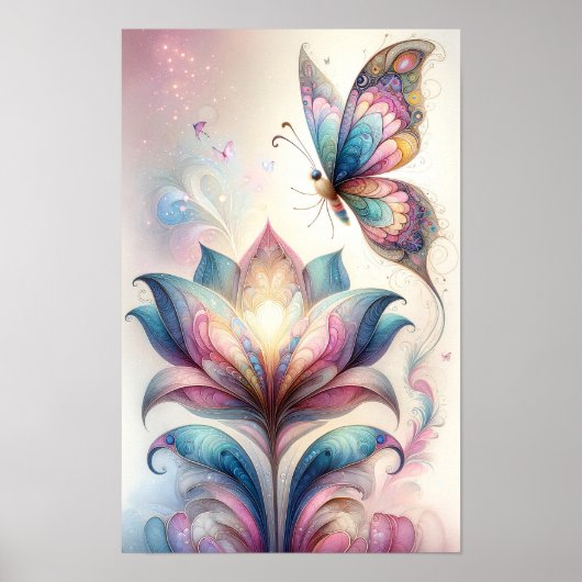 Enchanted Butterfly Wall Poster (Voorkant)