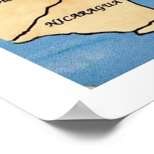 Enchanted Caribbean Map 20x30 Print (Hoek)