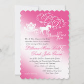 Enchanted Carriage Fairy Tale Wedding Kaart (Voorkant)