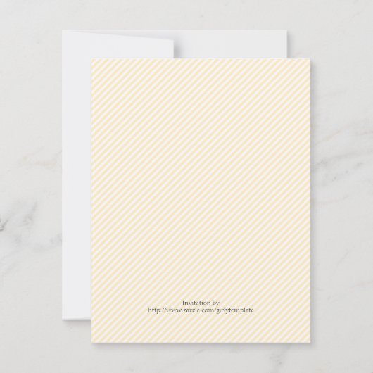 Enchanted Carrousel Neutraal Baby shower Invitatio Kaart (Achterkant)